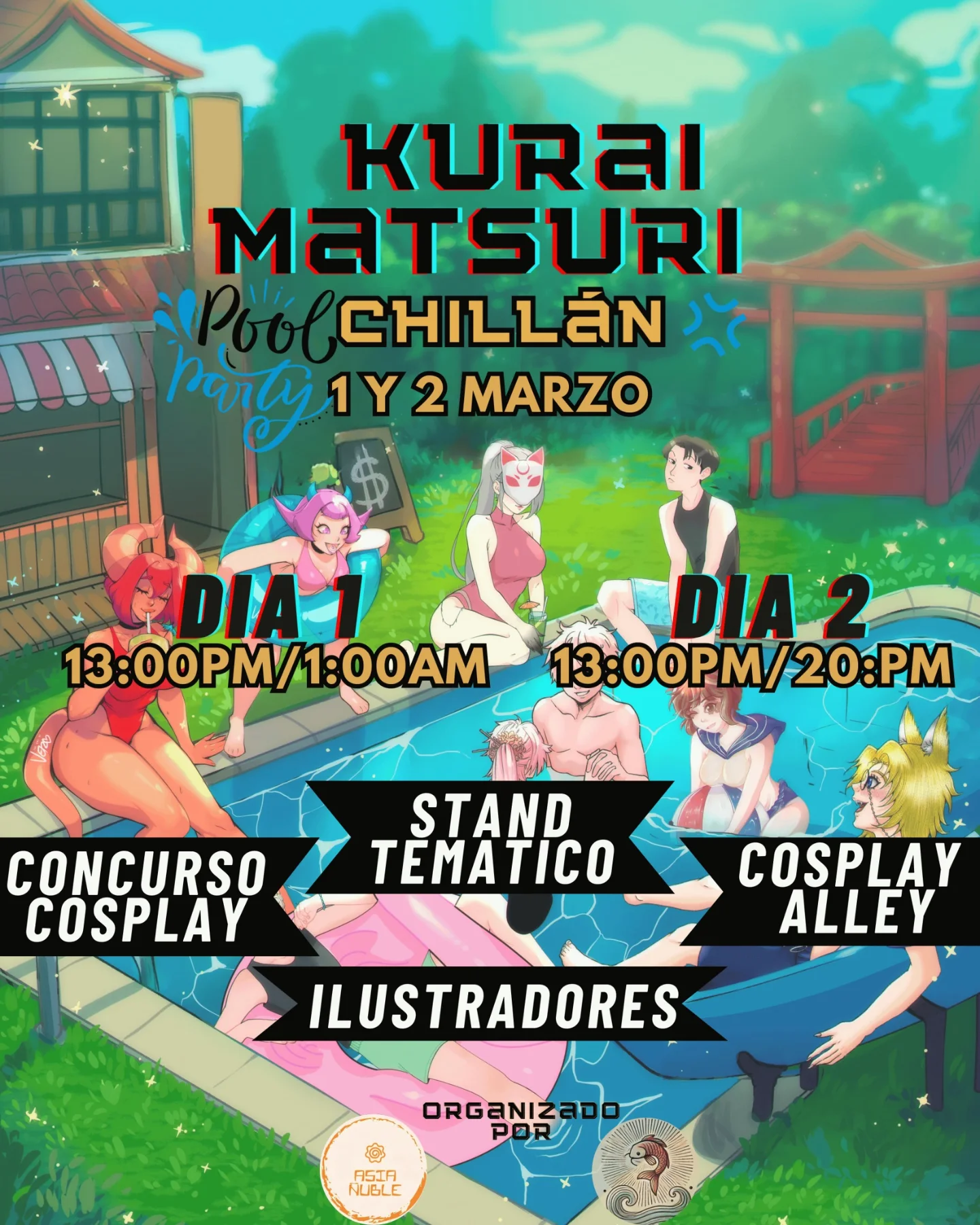 Tsukimoto Editorial en Kurai Matsuri Pool Party